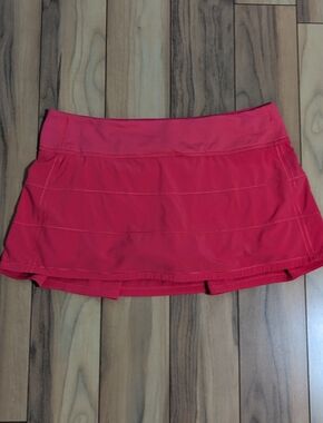 EUC! Lululemon Pace Rival Skirt In Bright Pink Size 10